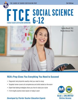 cover image of FTCE Social Science 6-12 (037) Book + Online